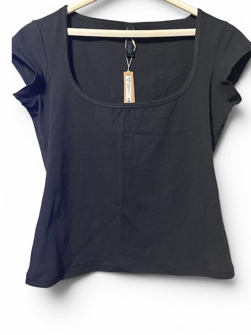 SKIMS Women’s Scoop Neck Short Sleeve Top - Black - Picture 6 of 6